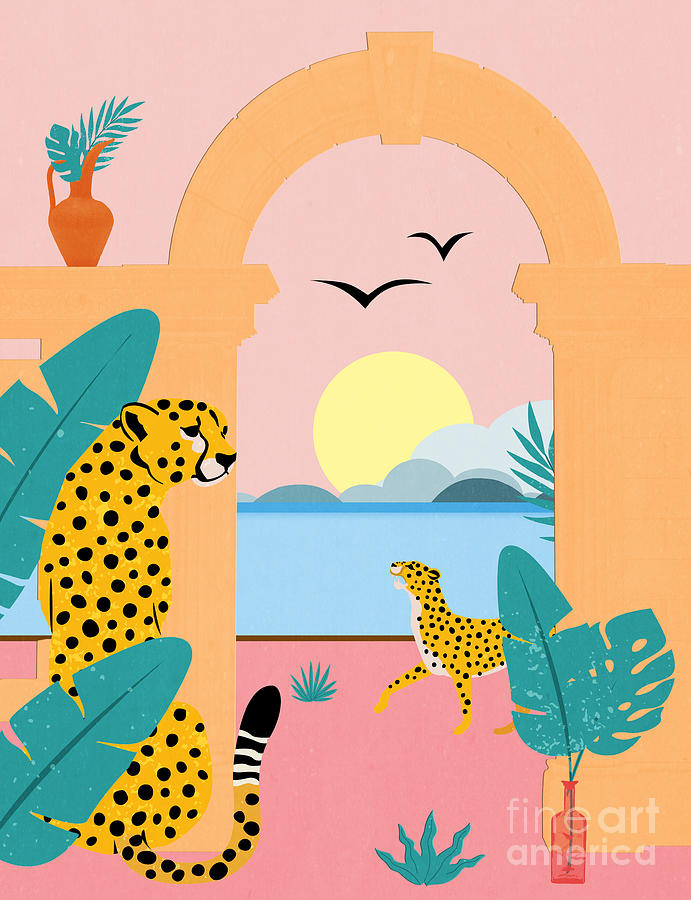 Summer Digital Art - Tigers Wild Summer by Mark Ashkenazi