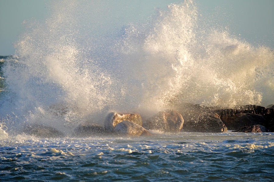Wild Surf Photograph by Dianne Cowen Cape Cod Photography