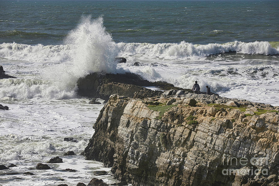 Wild Surf Waves Northern California  Photograph by Chuck Kuhn