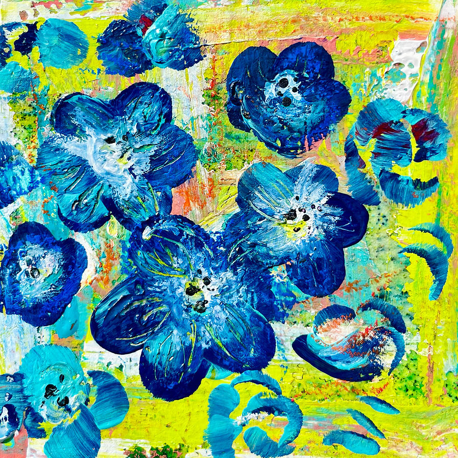 Wild Thing - Arizona Blue Eyes  Painting by Cheryl Prather