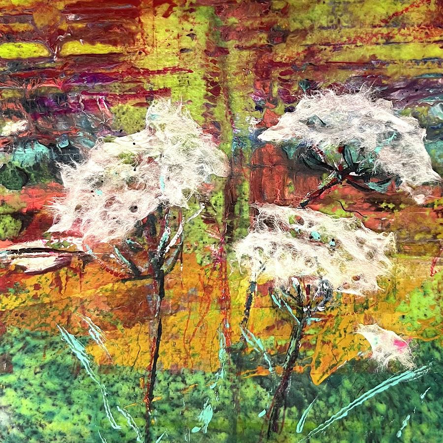 Wild Thing - Queen Anne Lace Painting by Cheryl Prather