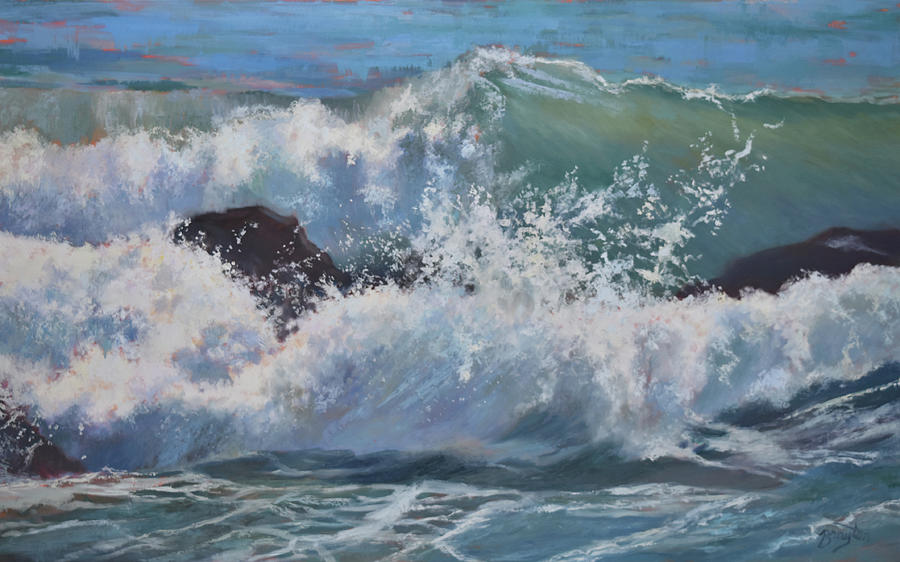 Wild Wave Painting by Julie Brayton - Fine Art America