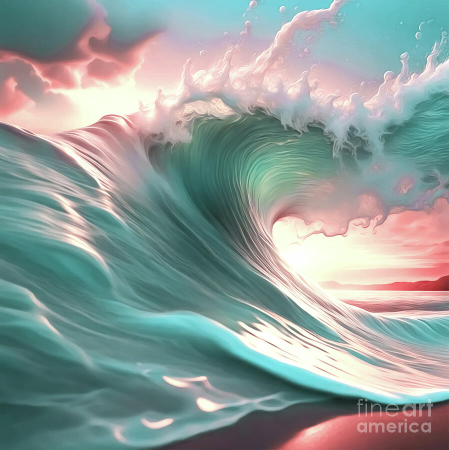 Wild Waves Digital Art by Eddie Eastwood