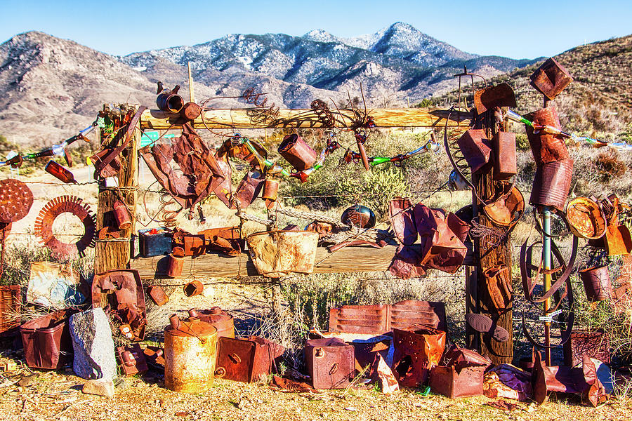 Wild West junk art Chloride Arizona Photograph by Tatiana Travelways