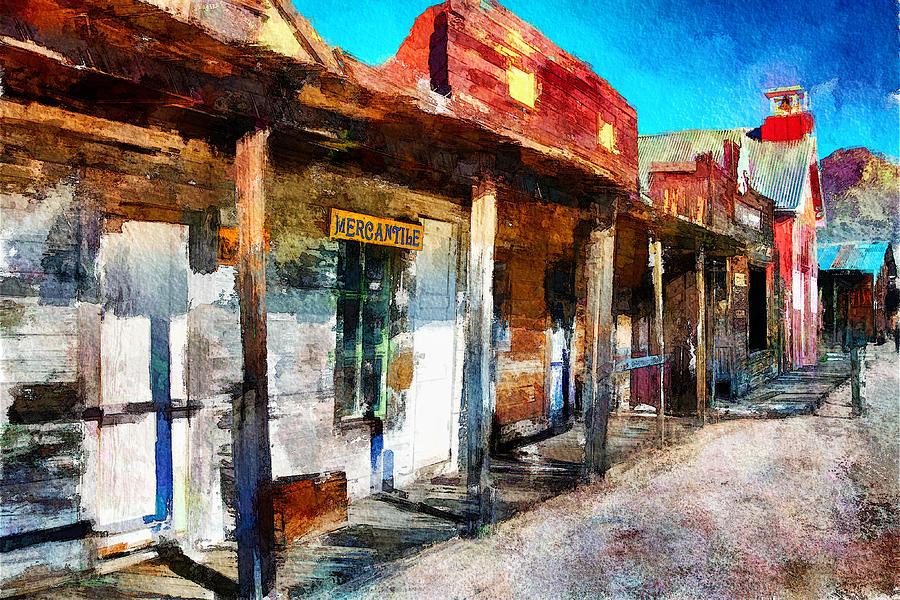 Wild West Ghost Town Arizona Digital Art by Tatiana Travelways