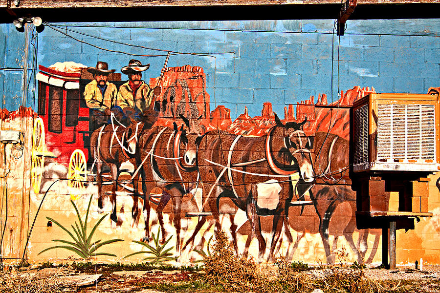 Wild West Mural Photograph by Tatiana Travelways