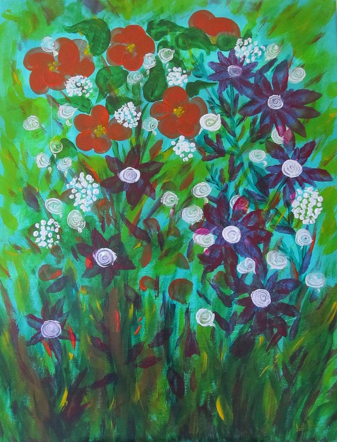 Wild Wildflowers Painting by Lorraine Centrella
