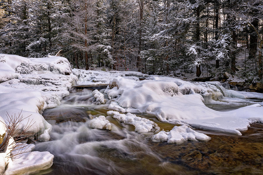 Winter Photograph - Wildcat Brook on a Winter Morn by Rick Berk