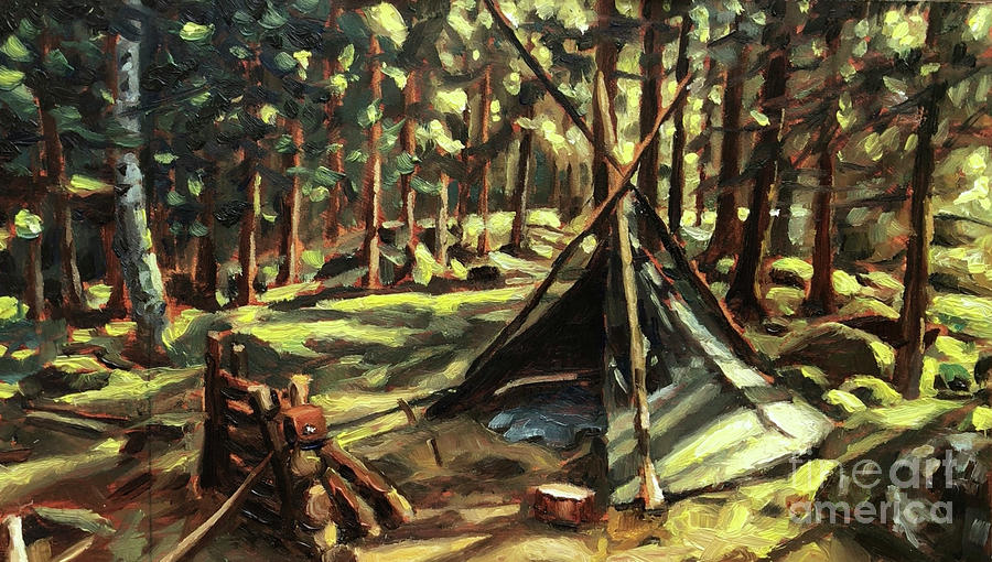 Wilderness Painting N50 Painting by Ric Nagualero