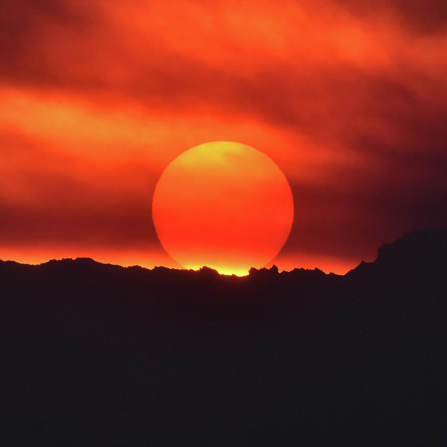 Wildfire Sunset Photograph by Ben Foster
