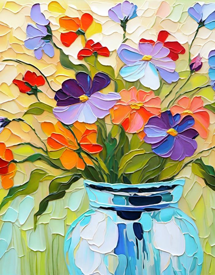 Wildflower Bouquet Digital Art by Bonnie Bruno