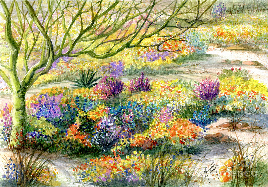 Wildflower Explosion Painting by Marilyn Smith