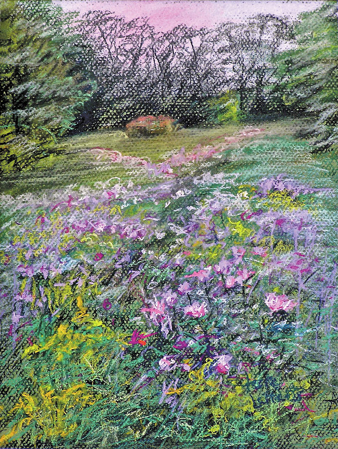 Wildflower Field Pastel by Terre Lefferts