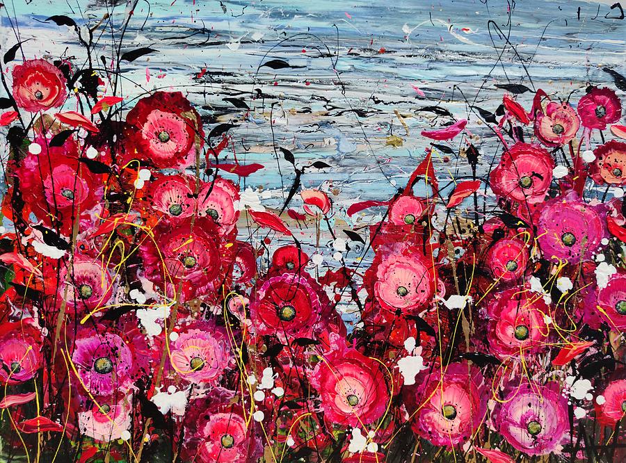Wildflower Waltz Painting by Angie Wright