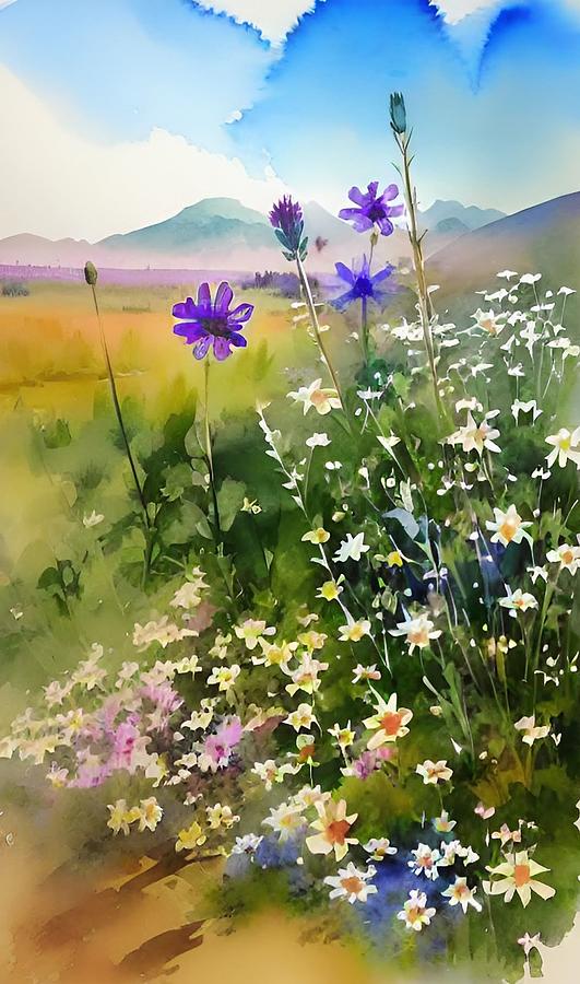 Wildflowers 2 Digital Art by Denise F Fulmer