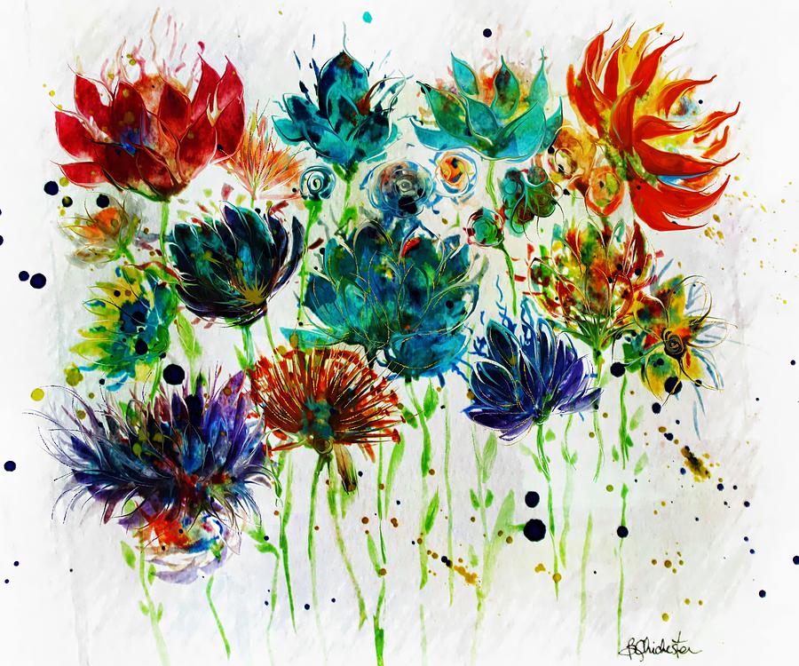Wildflowers 2020 Painting by Barbara Chichester