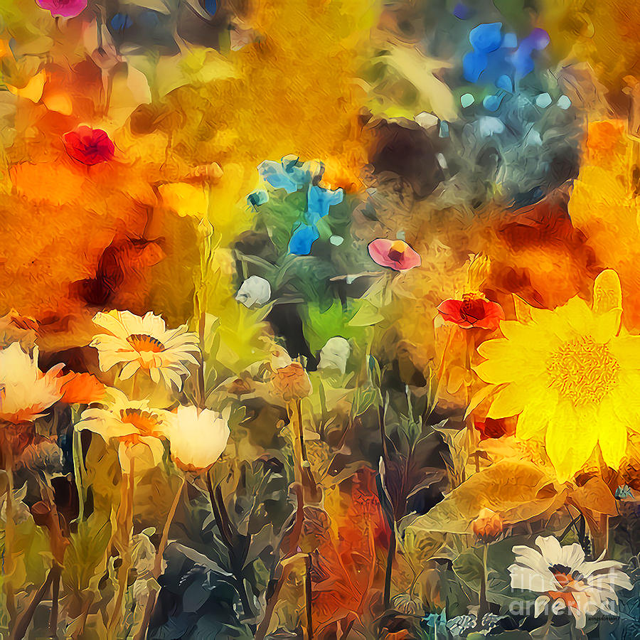 Wildflowers 20210908 square Photograph by Wingsdomain Art and Photography