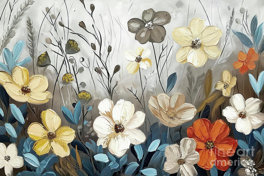 Wildflowers Among Us Painting by Tina LeCour
