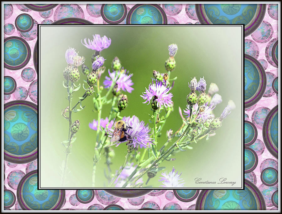 Wildflowers And Bee Photograph