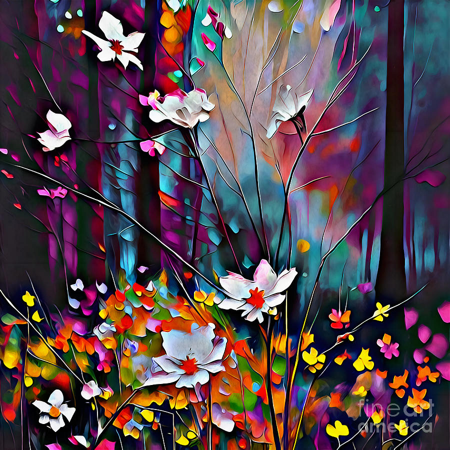 Wildflowers Art Digital Art by Lauries Intuitive