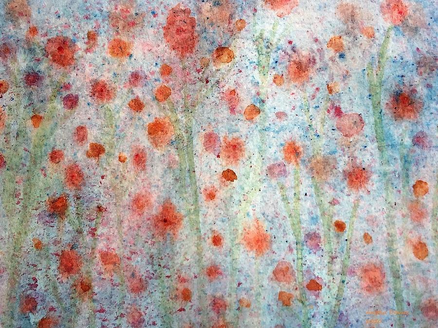 Wildflowers in the Rain Painting by Angela Davies