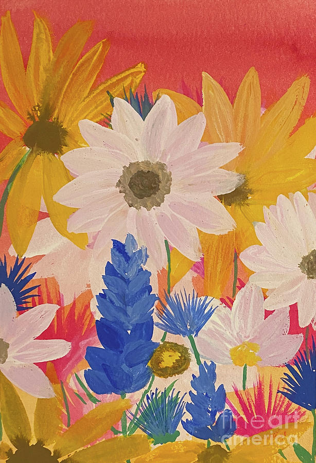 Wildflowers Mixed Media by Lisa Neuman