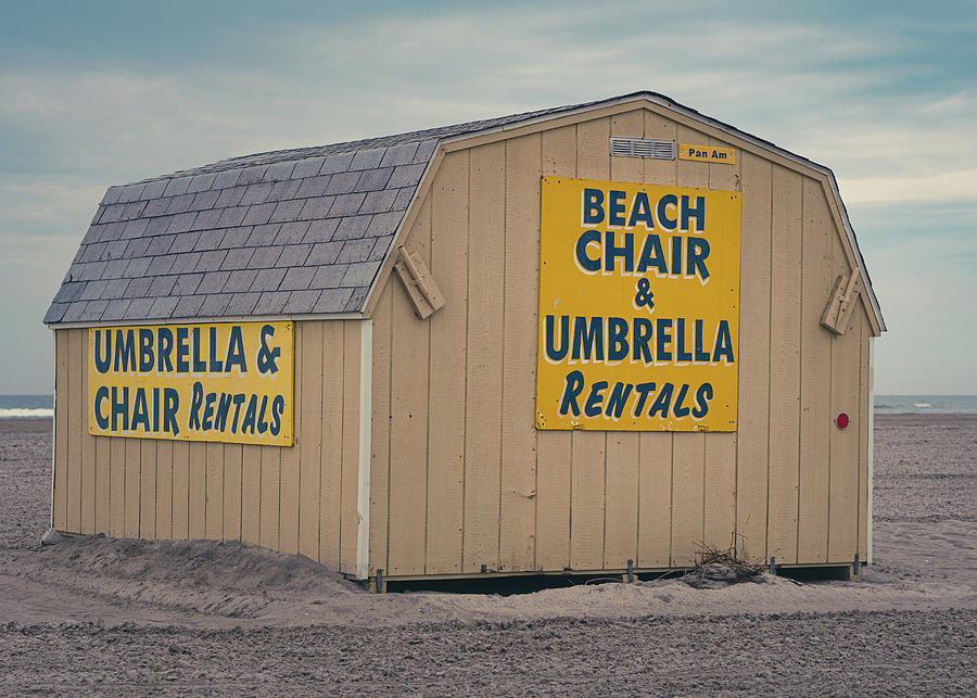 Wildwood Beach Chair Rental Shed Photograph by Jason Fink