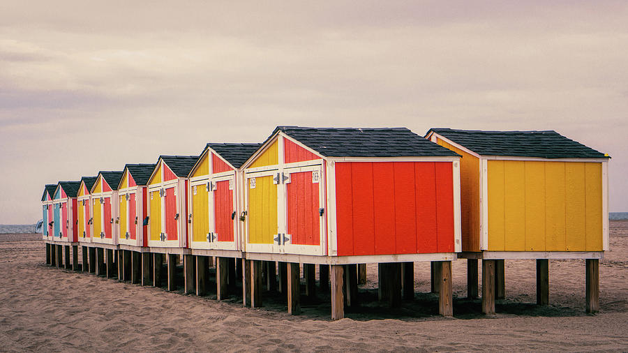 Wildwood Beach Colorful Lockers Photograph by Jason Fink