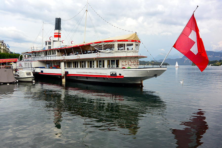 Paddle Steamer Photograph - Wilhelm Tell Paddle Steamer by Two Small Potatoes Paddle Steamer Photograph - Wilhelm Tell Paddle Steamer by Two Small Potatoes