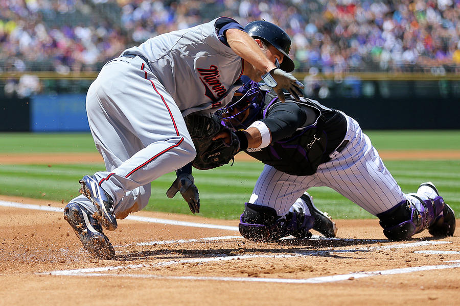 Wilin Rosario and Brian Dozier Photograph by Justin Edmonds