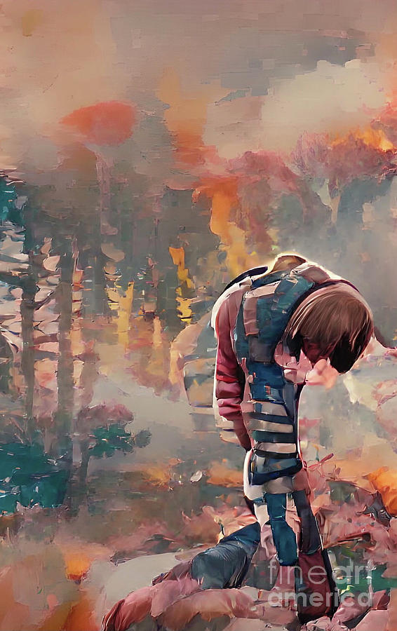 Will Byers Rubs the Back of His Neck Digital Art by Danielle Byington ...