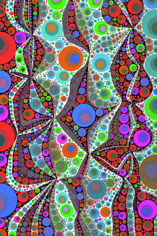 Will It Go Round In Circles Abstract Art Digital Art by Peggy Collins