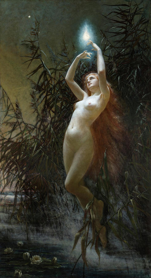 Fairy Painting - Will o the Wisp by Lev Lerch