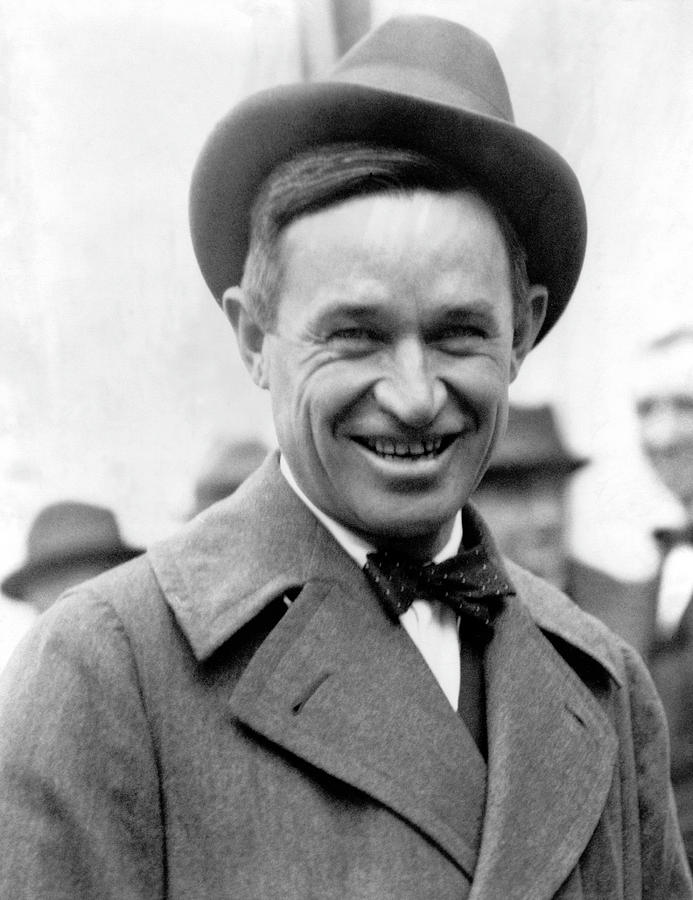 Will Rogers Portrait  Photograph by War Is Hell Store