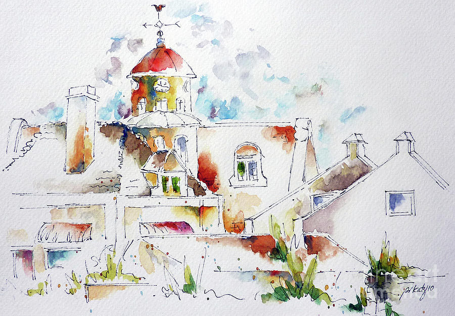 Willemstad Cupola Painting by Pat Katz