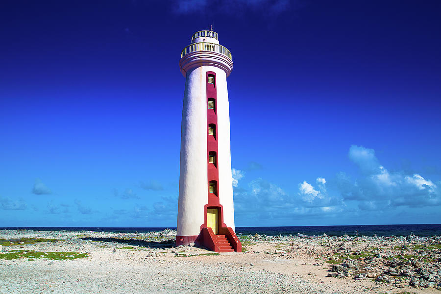 Willemstoren Bonaire Lighthouse Photograph by Pheasant Run Gallery