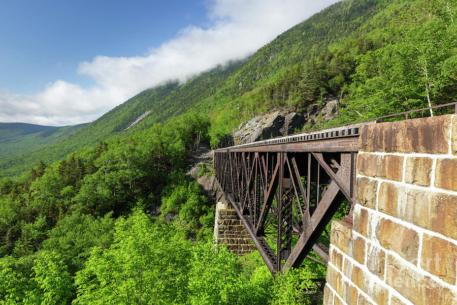 Willey Brook Trestle - Maine Central Railroad, New Hampshire Photograph by Erin Paul Donovan