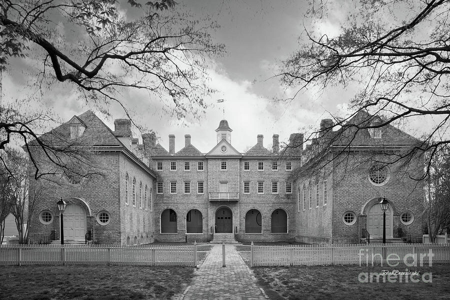 Architecture Photograph - William and Mary Wren Building Courtyard by University Icons