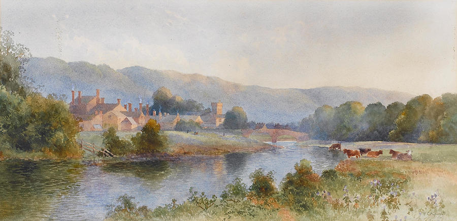 William Charles Piguenit Australian 1836 1914 Llanrwst On The Conway Wales Painting