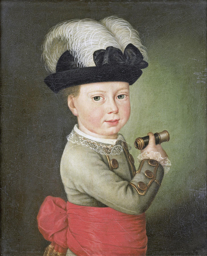 William George Frederick, Prince of Orange-Nassau, as a Child Painting by Anonymous