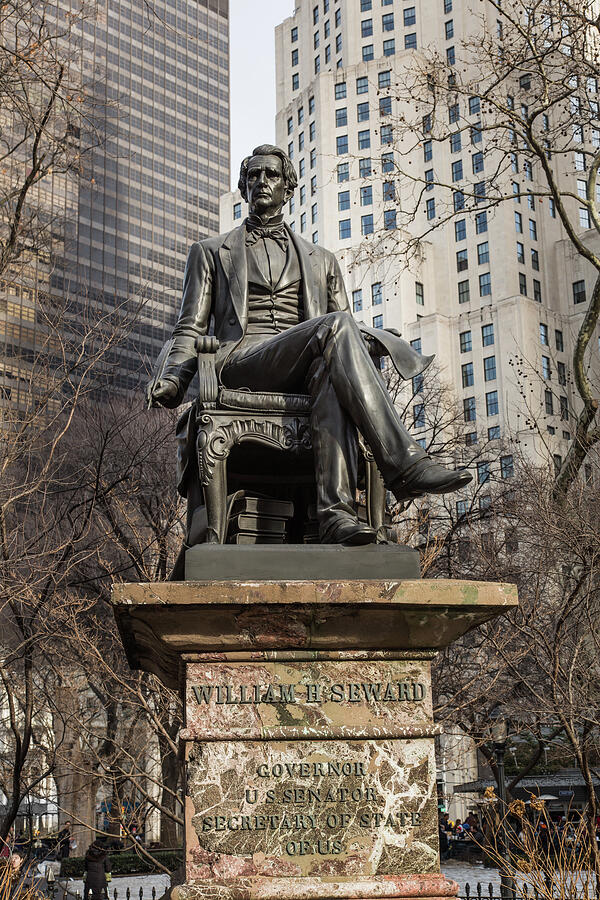 William H. Seward Statue NYC Digital Art by David Smith
