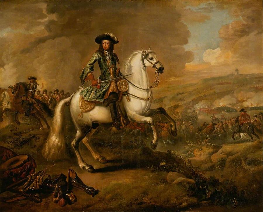William I II at the Battle of the Boyne Painting by Jan Wyck