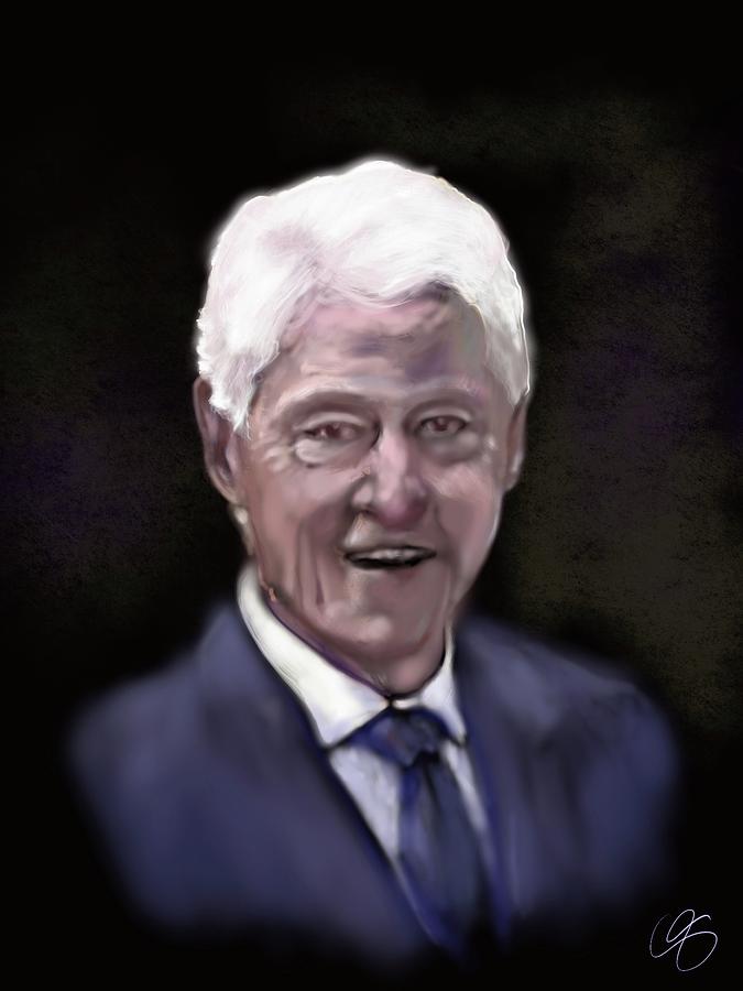 William Jefferson Clinton Digital Art by Wunderle