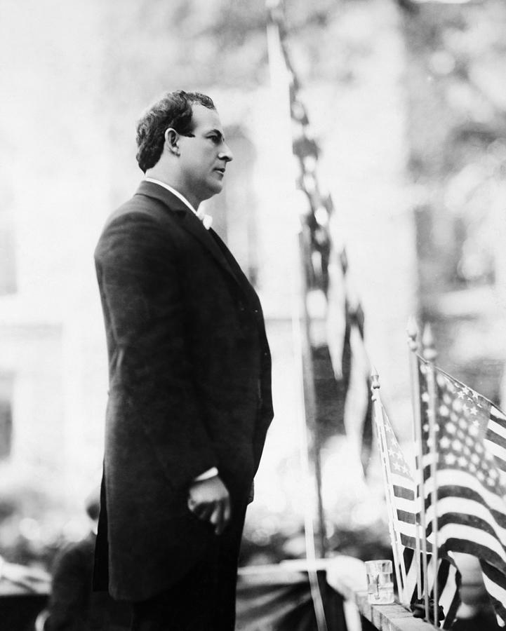William Jennings Bryan Speaking To A Crowd - Circa 1896 Photograph by War Is Hell Store