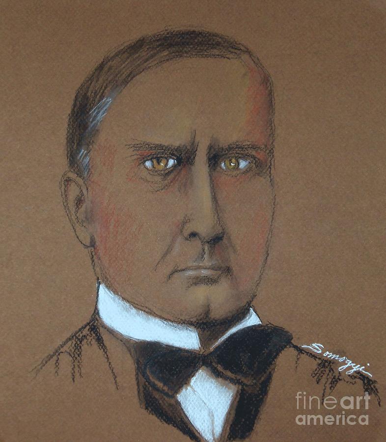 William McKinley Drawing by Jayne Somogy