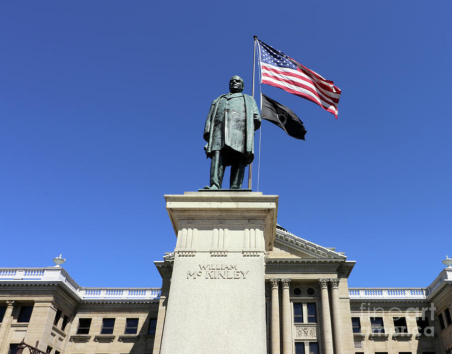 William McKinley Statue at Lucas County Courthouse Toledo Ohio  3912 Photograph by Jack Schultz