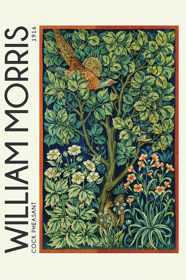 William Morris Exhibition Poster, William Morris Print, Art Nouveau 