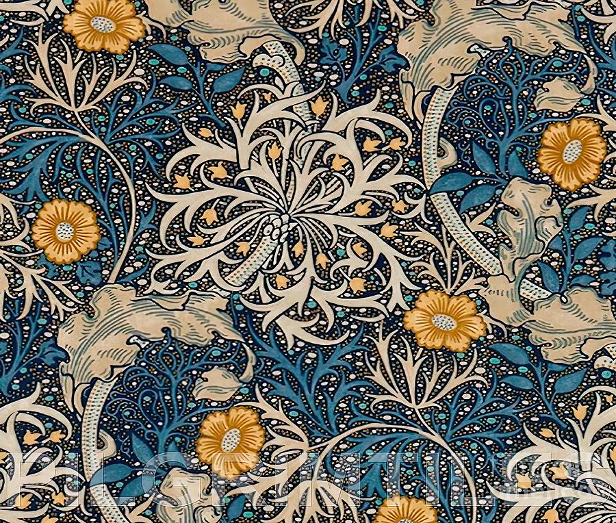 William Morris Floral Design Painting By Butler Phillips - Fine Art America