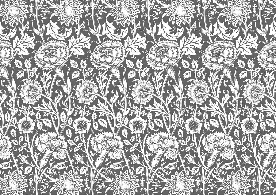William Morris Floral Pattern  Digital Art by Eclectic at Heart