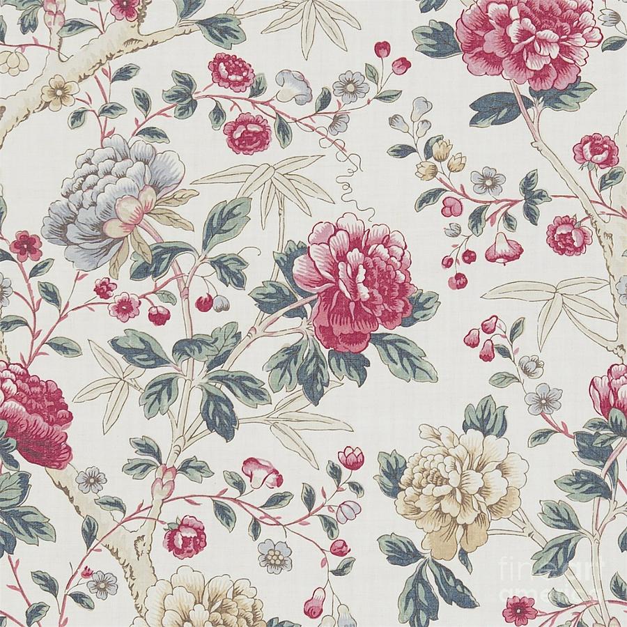 William Morris Tangley Pink Chintz Painting by William Morris - Fine ...